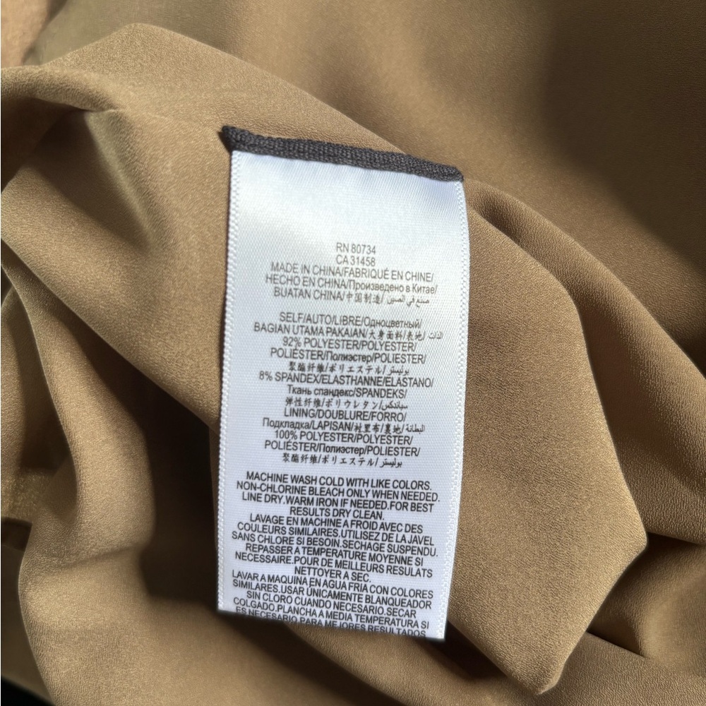 BCBGMaxAzria | Faux Suede Asymmetrical High Low Dress - Picture 7 of 8